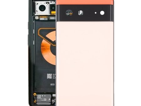 For Google Pixel 6 Battery Back Cover with Middle Frame(Pink) For Cheap