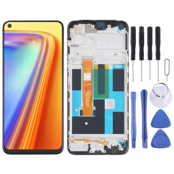 LCD Screen and Digitizer Full Assembly With Frame for OPPO Realme 7 (Asia) 4G RMX2151 RMX2163 Online Sale