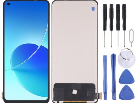 TFT Material LCD Screen and Digitizer Full Assembly (Not Supporting Fingerprint Identification) for OPPO Reno6 4G   Reno6 Z   Reno7 5G CPH2235 CPH2237 Fashion