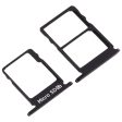 SIM Card Tray + SIM Card Tray + Micro SD Card Tray for Nokia 5   N5 TA-1024 TA-1027 TA-1044 TA-1053 (Black) Fashion