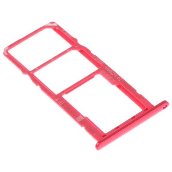 SIM Card Tray + SIM Card Tray + Micro SD Card Tray for Huawei Y7 (2019)   Y7 Pro (2019)   Y7 Prime (2019) (Red) on Sale