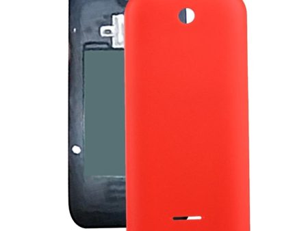 Solid Color Plastic Battery Back Cover for Nokia 225 (Red) Online Sale