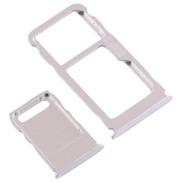 SIM Card Tray + SIM Card Tray + Micro SD Card Tray for Nokia 3.1 Plus (White) Fashion