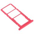 SIM Card Tray + SIM Card Tray + Micro SD Card Tray for Huawei Y7 (2019)   Y7 Pro (2019)   Y7 Prime (2019) (Red) on Sale