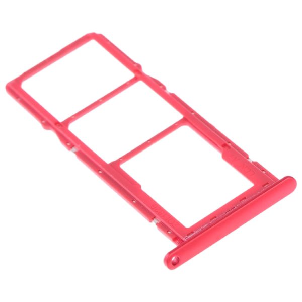 SIM Card Tray + SIM Card Tray + Micro SD Card Tray for Huawei Y7 (2019)   Y7 Pro (2019)   Y7 Prime (2019) (Red) on Sale