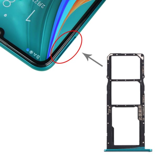 SIM Card Tray + SIM Card Tray + Micro SD Card Tray for Huawei Enjoy 10e   Honor Play 9A (Green) Discount