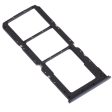 For OPPO A74 4G   F19   F19s CPH2219  SIM Card Tray + SIM Card Tray + Micro SD Card Tray(Black) Hot on Sale