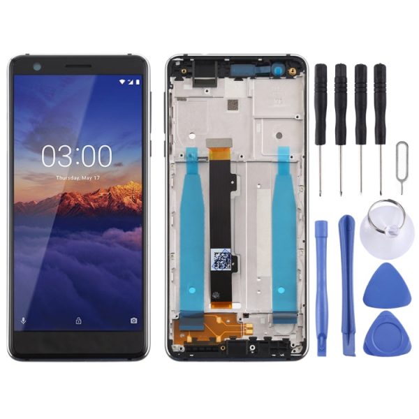 TFT LCD Screen for Nokia 3.1 TA-1049 TA-1057 TA-1063 TA-1070 Digitizer Full Assembly with Frame & Side Keys (Black) on Sale