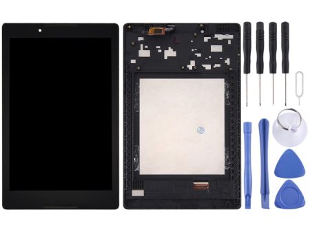 OEM LCD Screen for Lenovo A8-50 Tablet with Digitizer Full Assembly with Frame (Black) on Sale