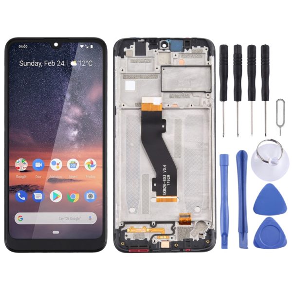 TFT LCD Screen for Nokia 3.2 Digitizer Full Assembly with Frame (Black) on Sale