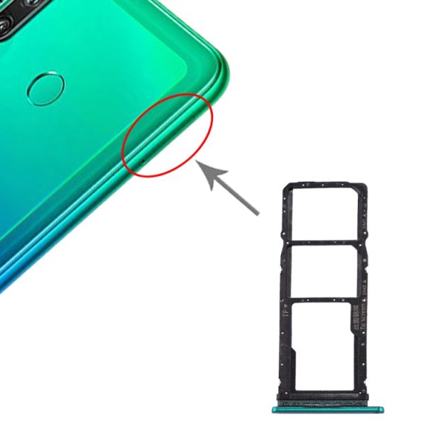 SIM Card Tray + SIM Card Tray + Micro SD Card Tray for Huawei P40 Lite E   Enjoy 10(Green) Online Sale