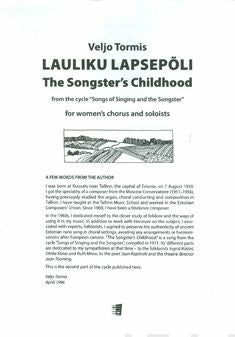 Lauliku lapsepoli   The Songster s Childhood (From The Cycle  Songs Of Sining And The Songster ) Online now